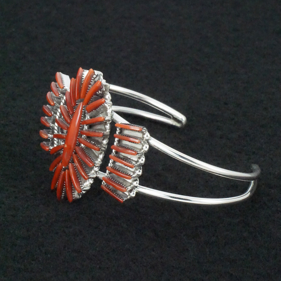 Carla Laconsello Coral & Sterling Silver Bracelet