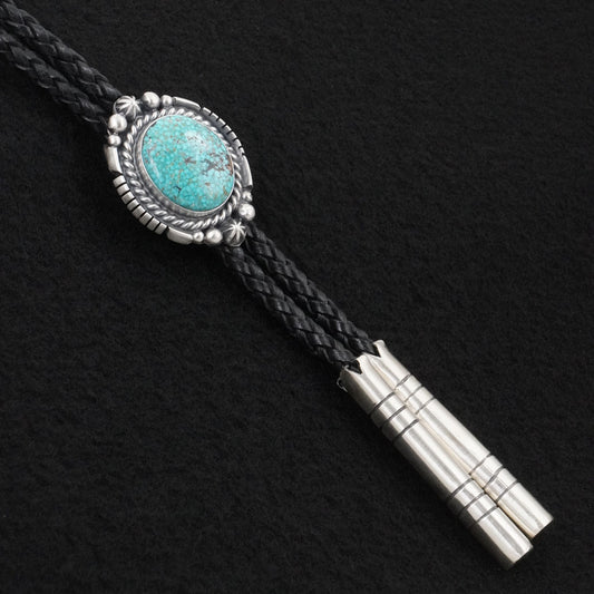 Bob Becenti Turquoise & Sterling Silver Bolo Tie