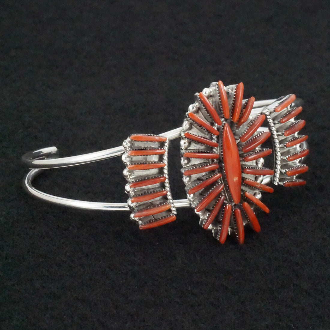 Carla Laconsello Coral & Sterling Silver Bracelet