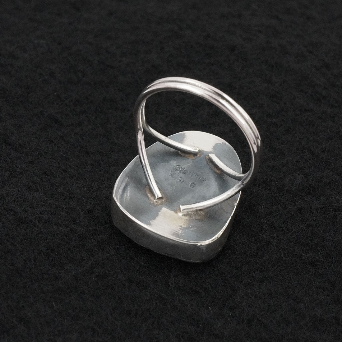 Eugene Gruber Turquoise & Sterling Silver Ring Size 10