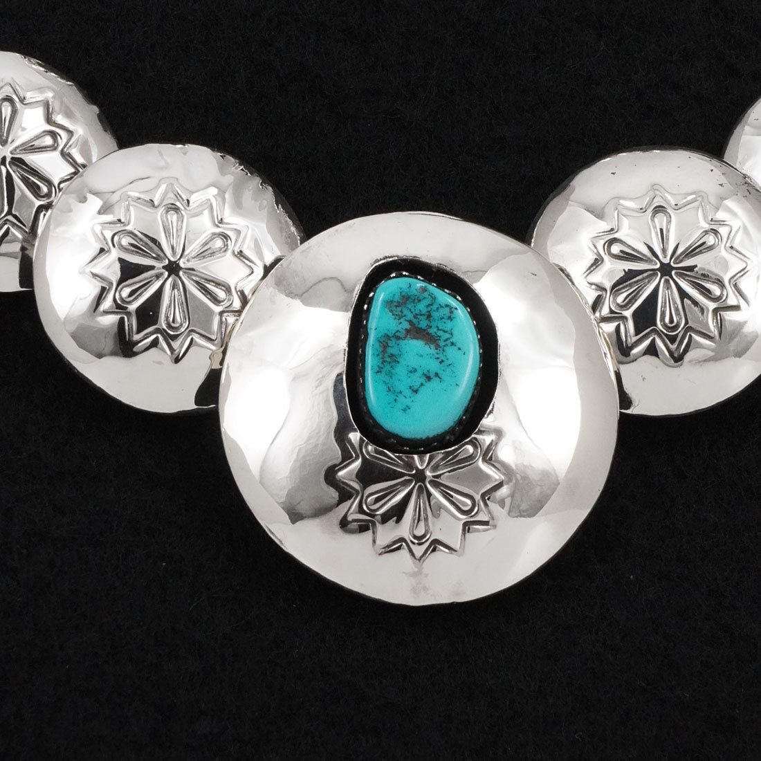 Tim Thompson Turquoise & Sterling Silver Necklace & Earrings Set