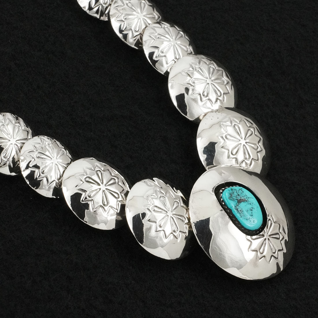 Tim Thompson Turquoise & Sterling Silver Necklace & Earrings Set