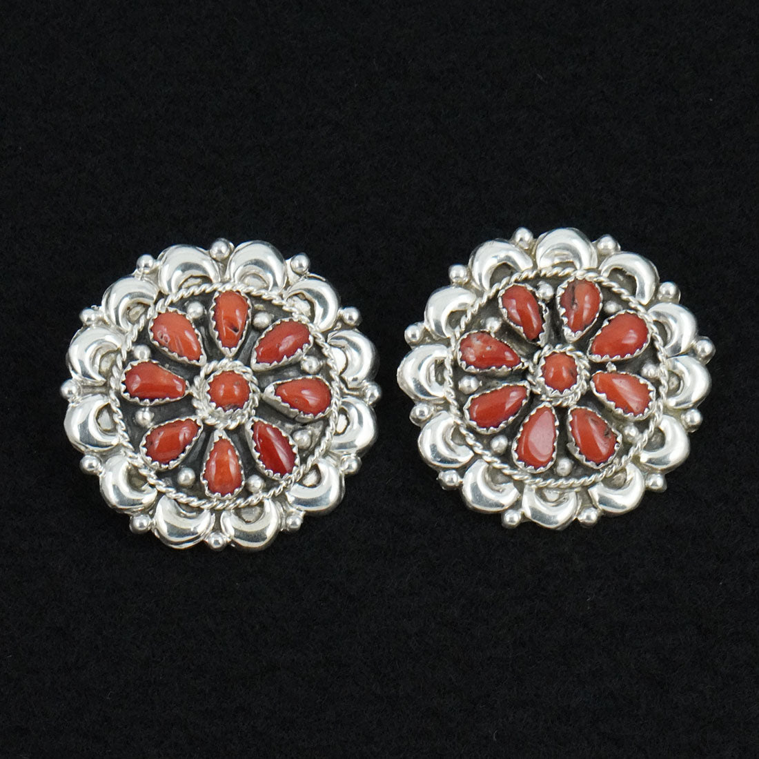Eunice Wilson Coral & Sterling Silver Necklace Set