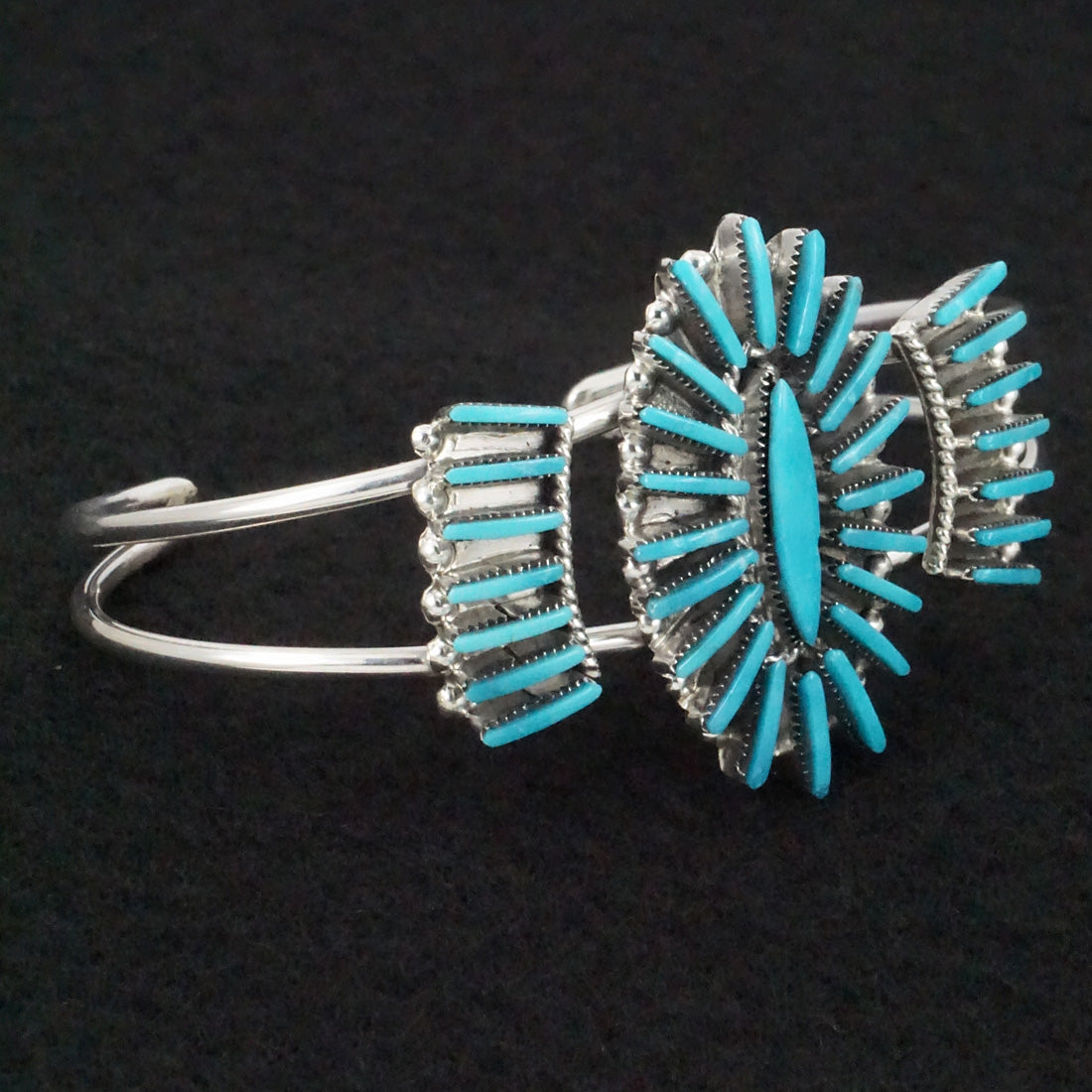 Carla Laconsello Turquoise & Sterling Silver Bracelet & Ring Set