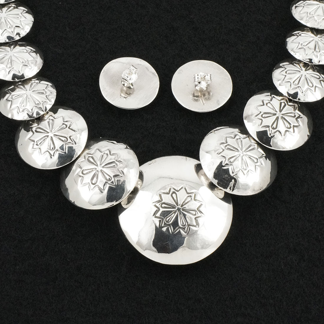 Tim Thompson Turquoise & Sterling Silver Necklace & Earrings Set