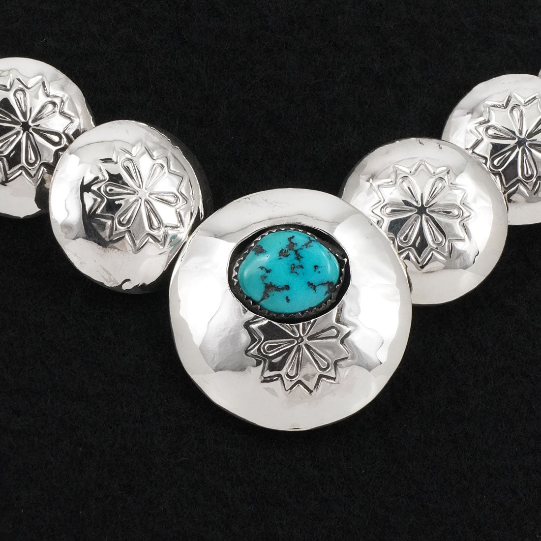 Tim Thompson Turquoise & Sterling Silver Necklace & Earrings Set