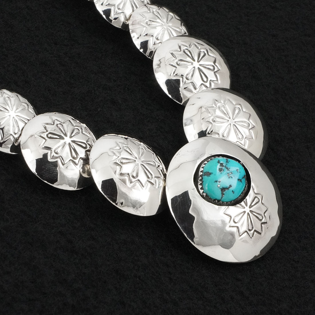 Tim Thompson Turquoise & Sterling Silver Necklace & Earrings Set