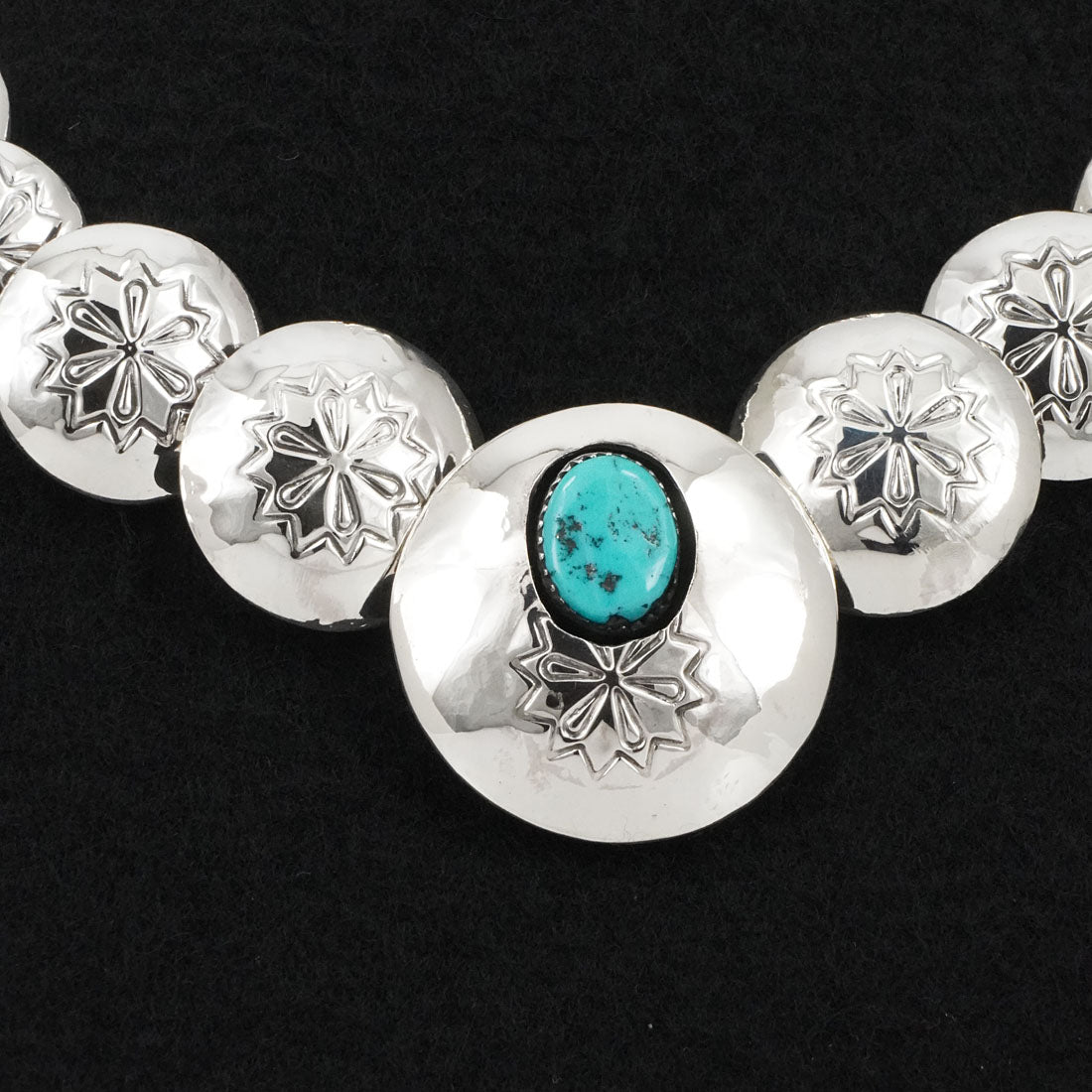 Tim Thompson Turquoise & Sterling Silver Necklace & Earrings Set