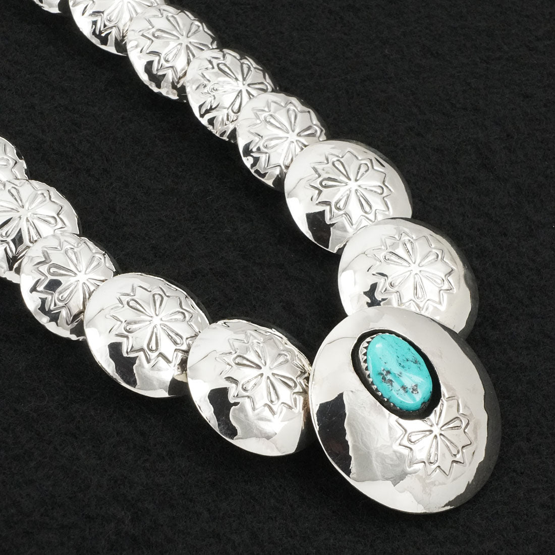 Tim Thompson Turquoise & Sterling Silver Necklace & Earrings Set