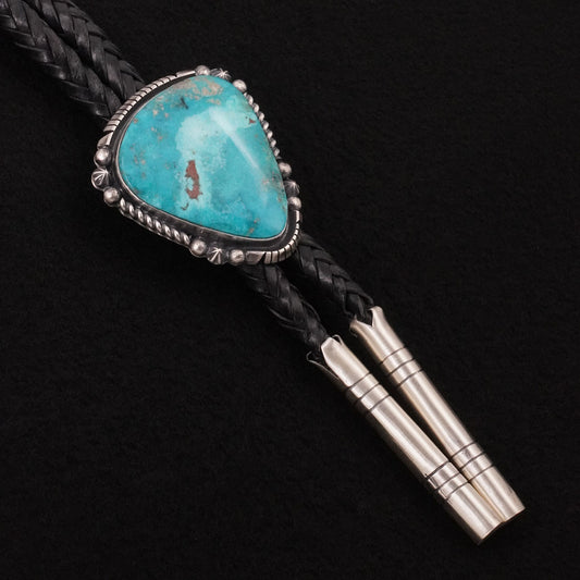 Bob Becenti Turquoise & Sterling Silver Bolo Tie