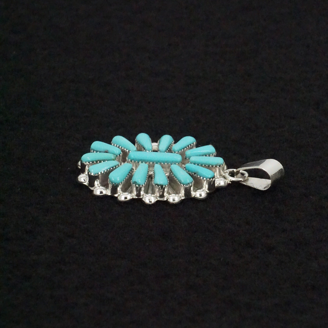 Vera Hallusewa Turquoise & Sterling Silver Pendant