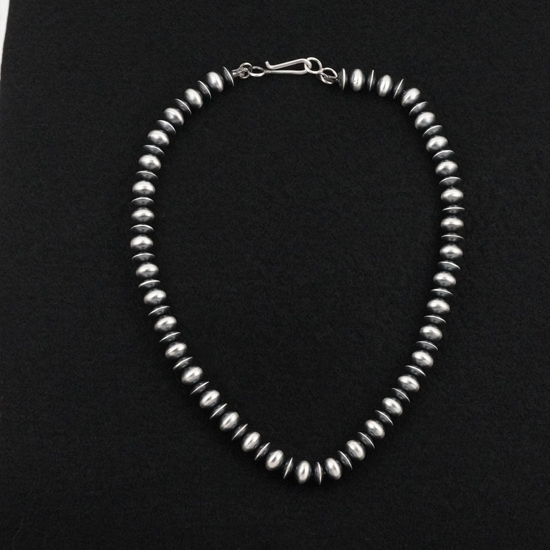 Tonisha Haley Sterling Silver Navajo Pearl Necklace 18"