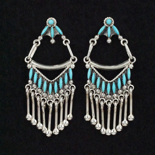 Stuart Natewa Turquoise & Sterling Silver Earrings