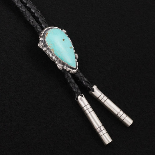 Bob Becenti Turquoise & Sterling Silver Bolo Tie