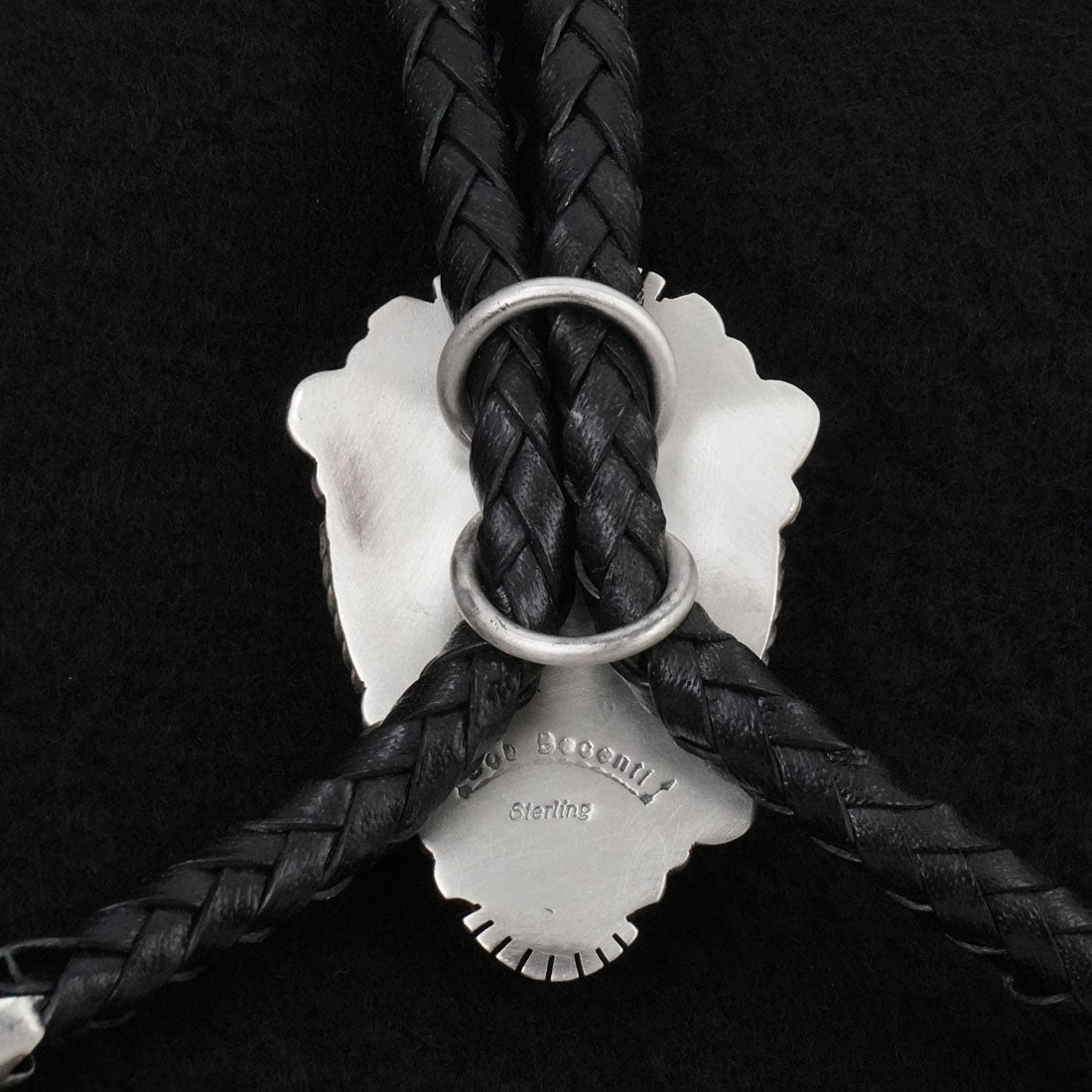 Bob Becenti Turquoise & Sterling Silver Bolo Tie