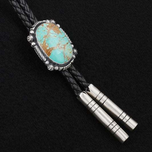 Bob Becenti Turquoise & Sterling Silver Bolo Tie