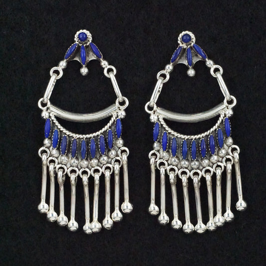 Stuart Natewa Lapis & Sterling Silver Earrings