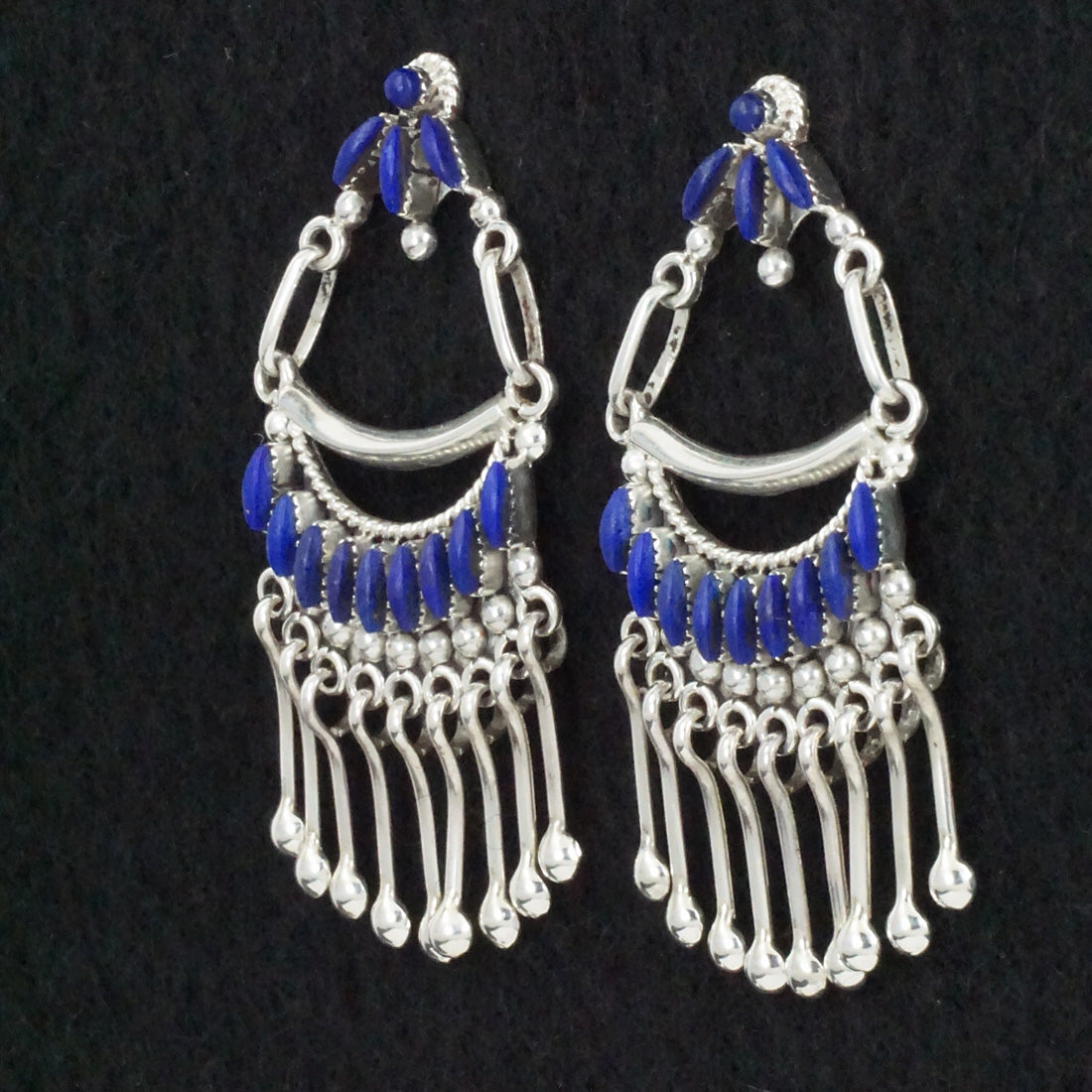 Stuart Natewa Lapis & Sterling Silver Earrings