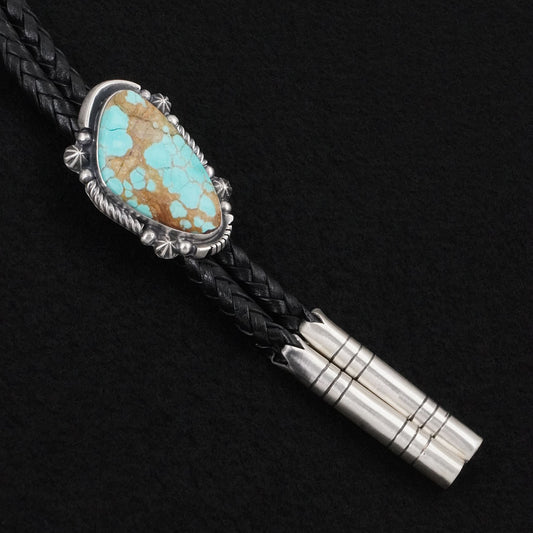 Bob Becenti Turquoise & Sterling Silver Bolo Tie