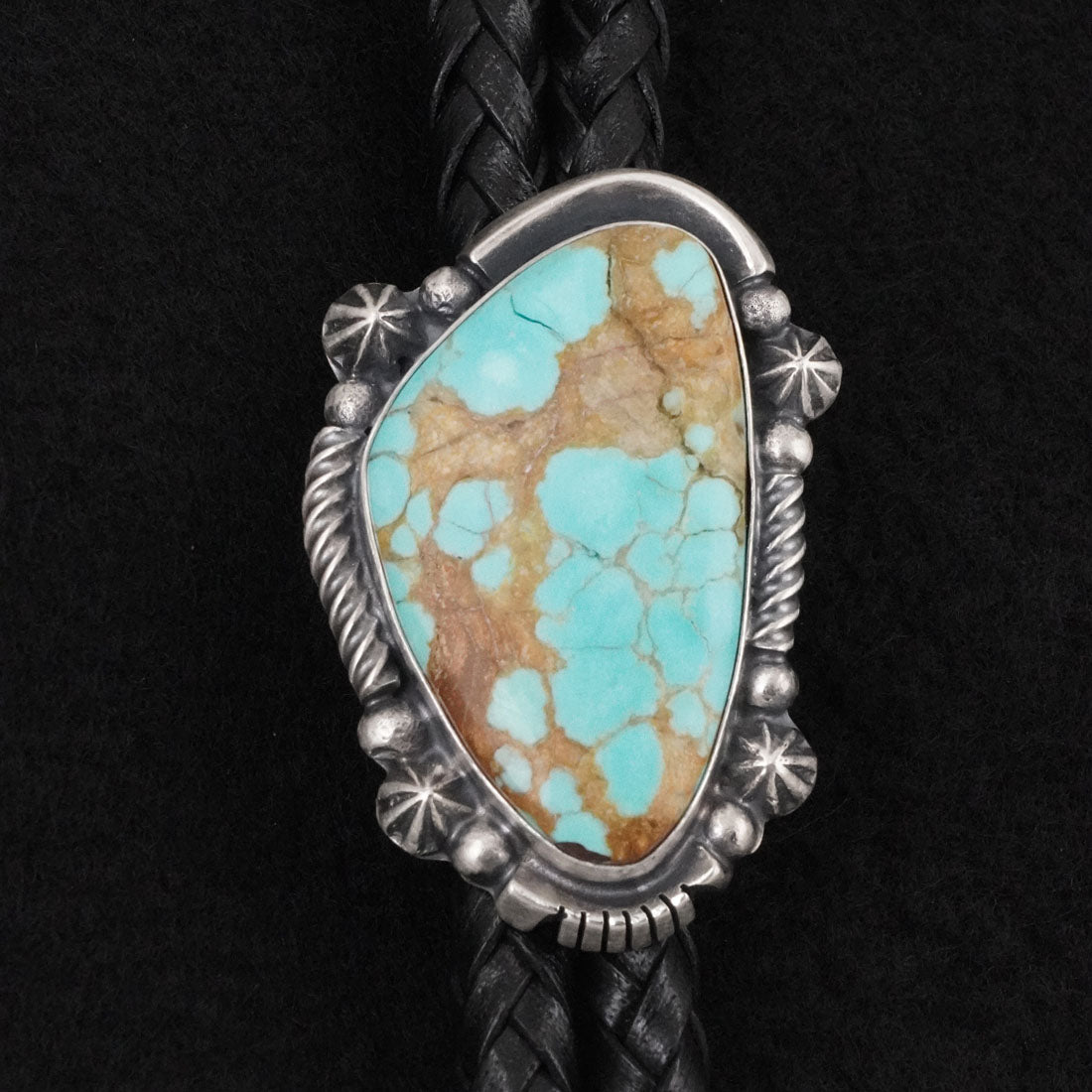 Bob Becenti Turquoise & Sterling Silver Bolo Tie