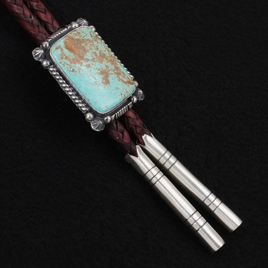 Bob Becenti Turquoise & Sterling Silver Bolo Tie