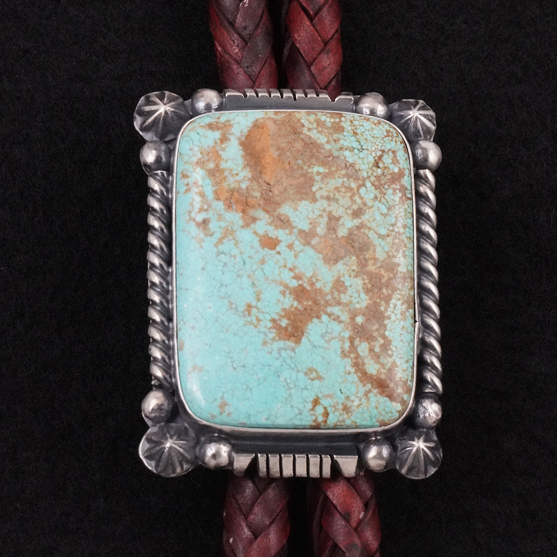 Bob Becenti Turquoise & Sterling Silver Bolo Tie