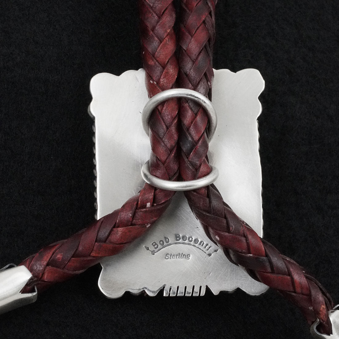 Bob Becenti Turquoise & Sterling Silver Bolo Tie