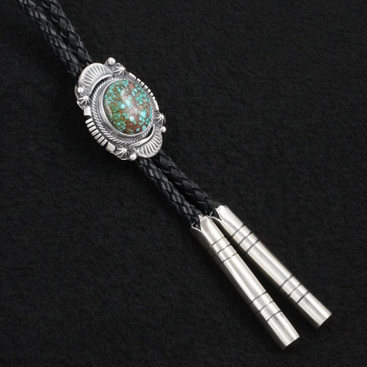 Bob Becenti Turquoise & Sterling Silver Bolo Tie
