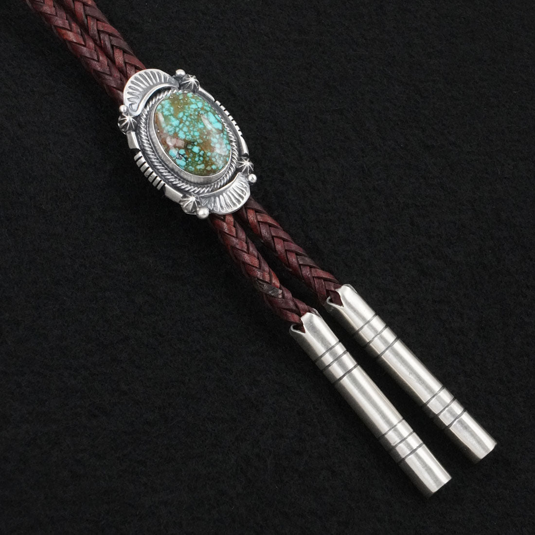 Bob Becenti Turquoise & Sterling Silver Bolo Tie