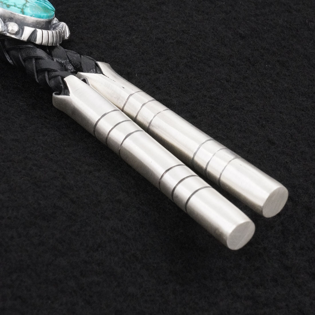 Bob Becenti Turquoise & Sterling Silver Bolo Tie