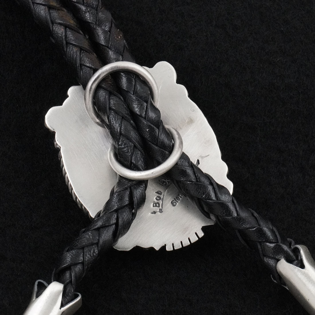 Bob Becenti Turquoise & Sterling Silver Bolo Tie