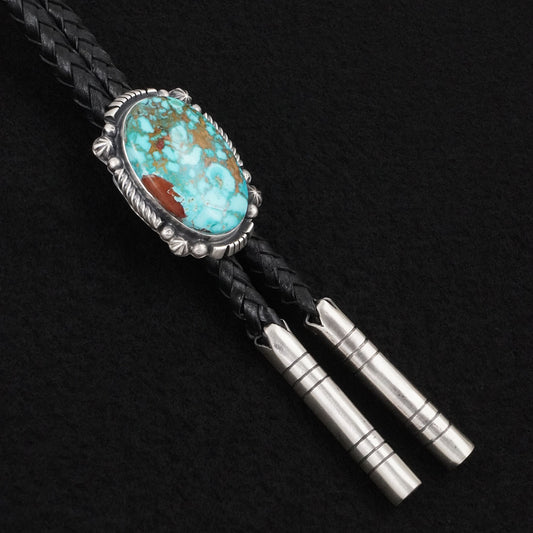 Bob Becenti Turquoise & Sterling Silver Bolo Tie