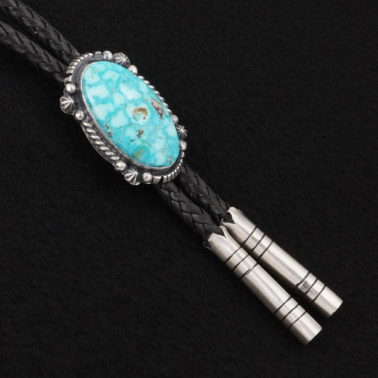Bob Becenti Turquoise & Sterling Silver Bolo Tie