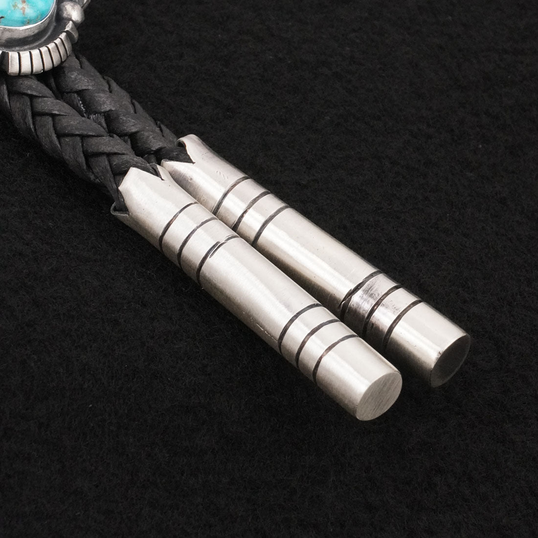 Bob Becenti Turquoise & Sterling Silver Bolo Tie