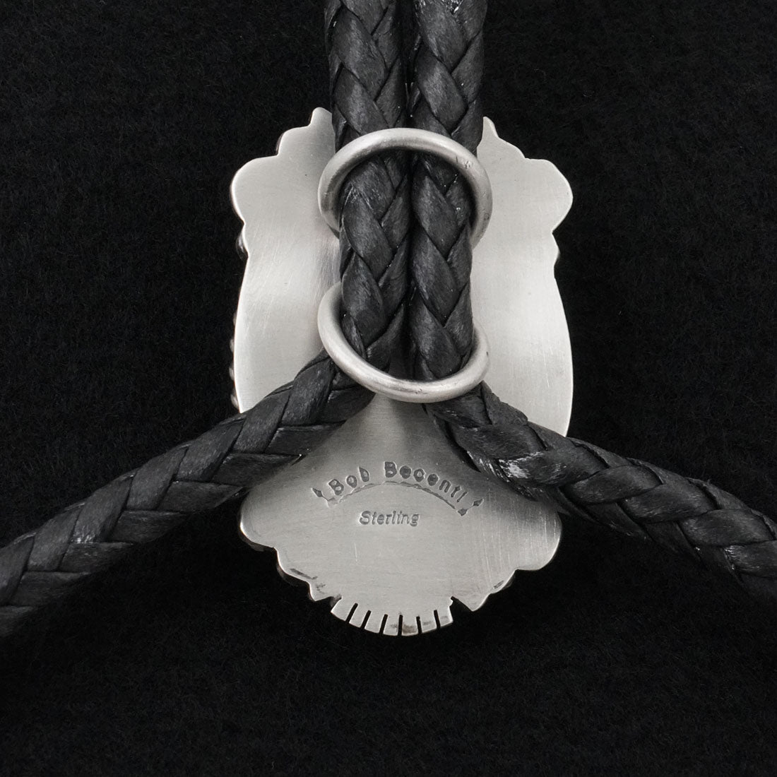 Bob Becenti Turquoise & Sterling Silver Bolo Tie