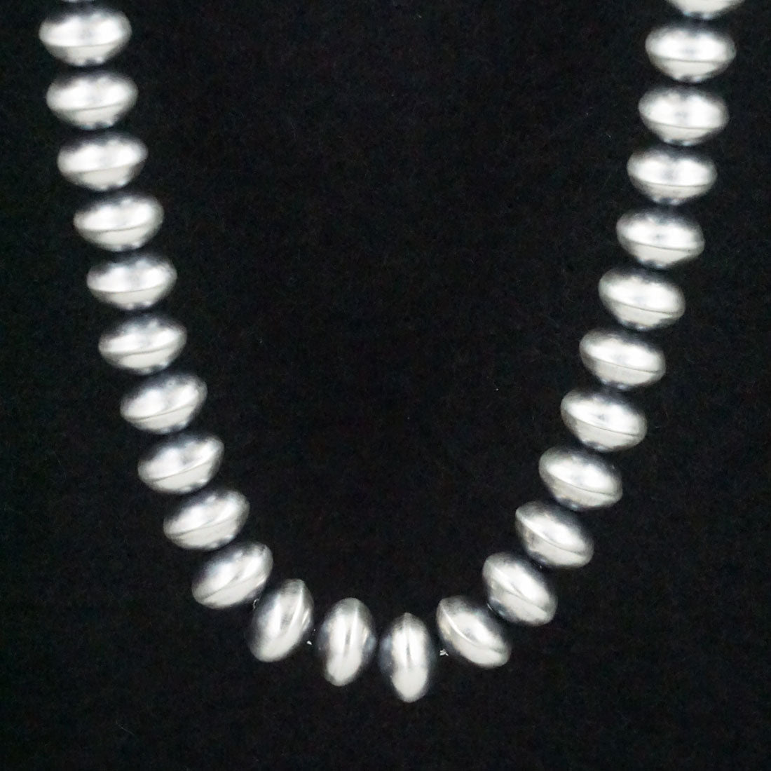 Dorinda Mariano Sterling Silver Navajo Pearl Necklace 20"