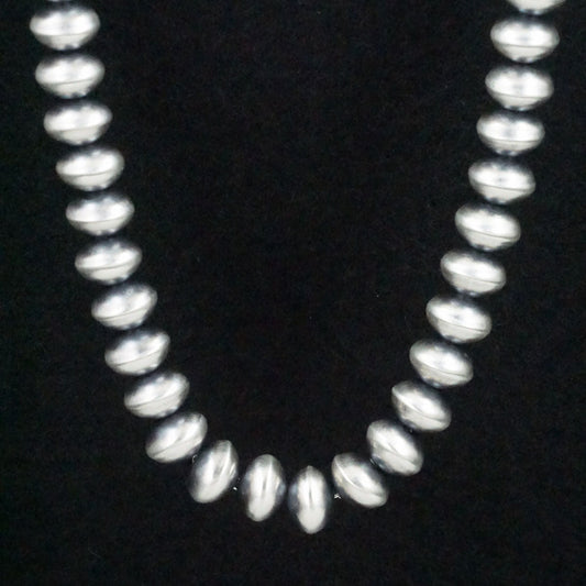 Dorinda Mariano Sterling Silver Navajo Pearl Necklace 20"