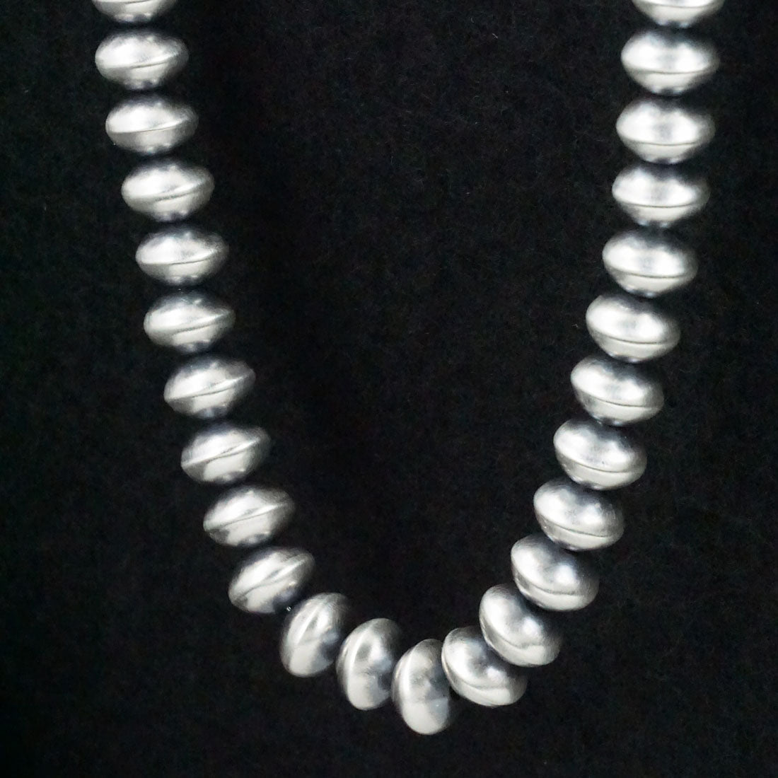 Dorinda Mariano Sterling Silver Navajo Pearl Necklace 20"