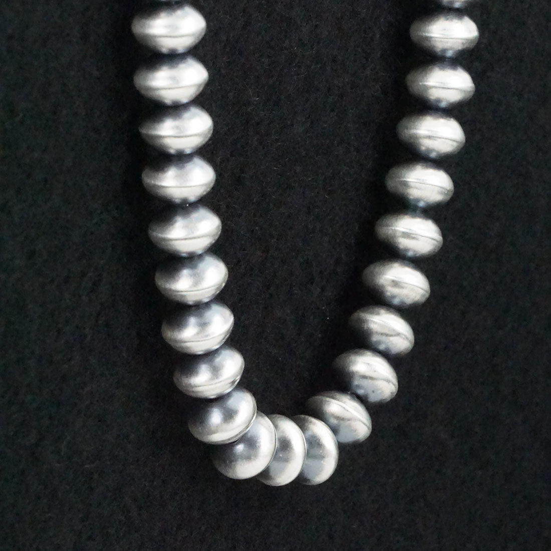 Bryannen Halwood Sterling Silver Navajo Pearl Necklace 24"