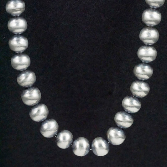 Bryannen Halwood Sterling Silver Navajo Pearl Necklace 60"