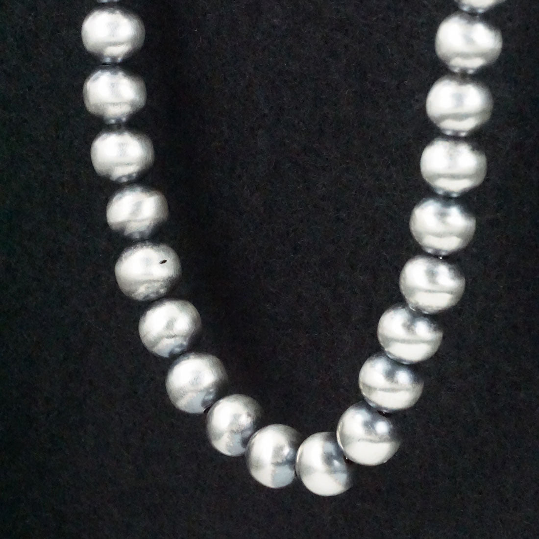 Dorinda Mariano Sterling Silver Navajo Pearl Necklace 36"