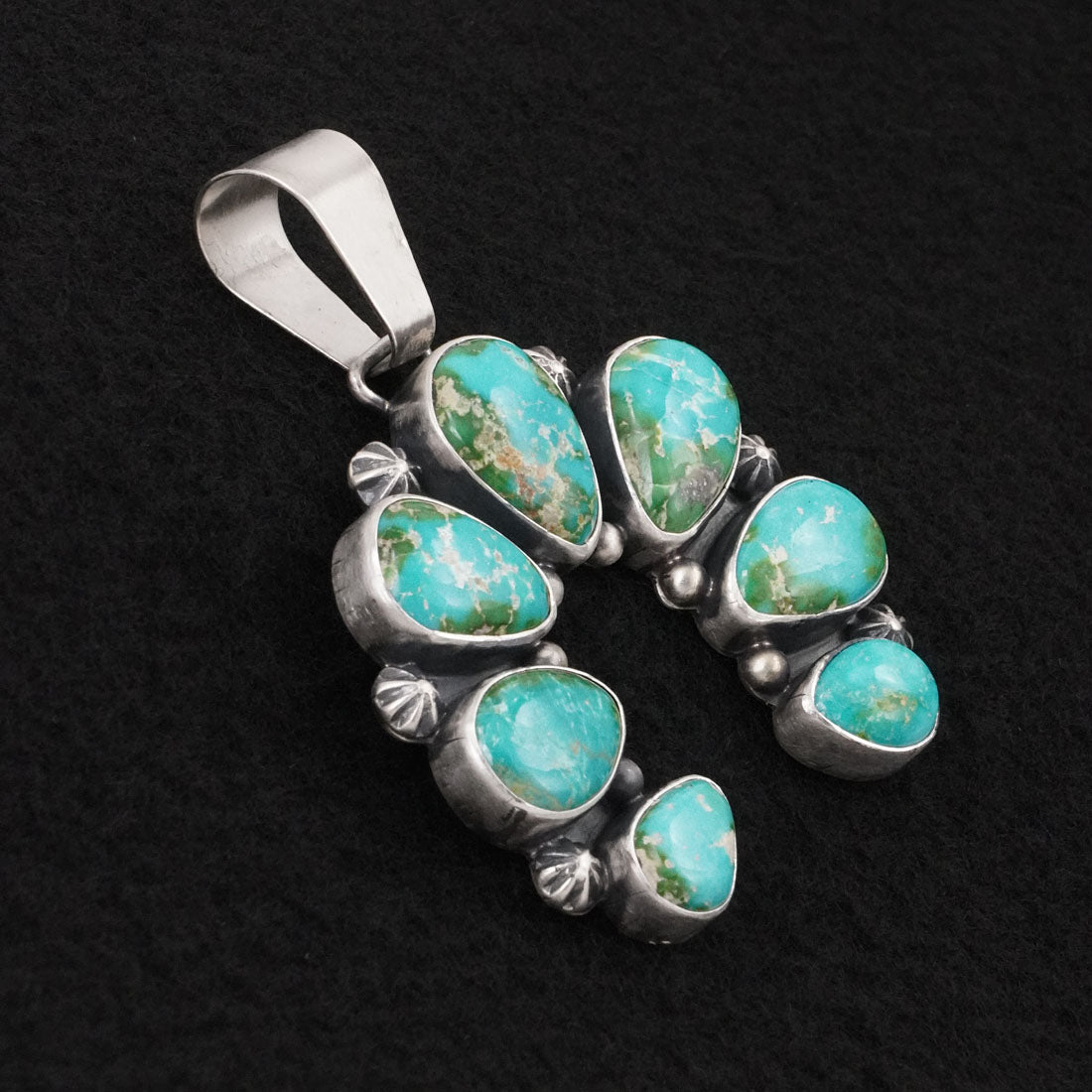 Paul Livingston Turquoise & Sterling Silver Pendant