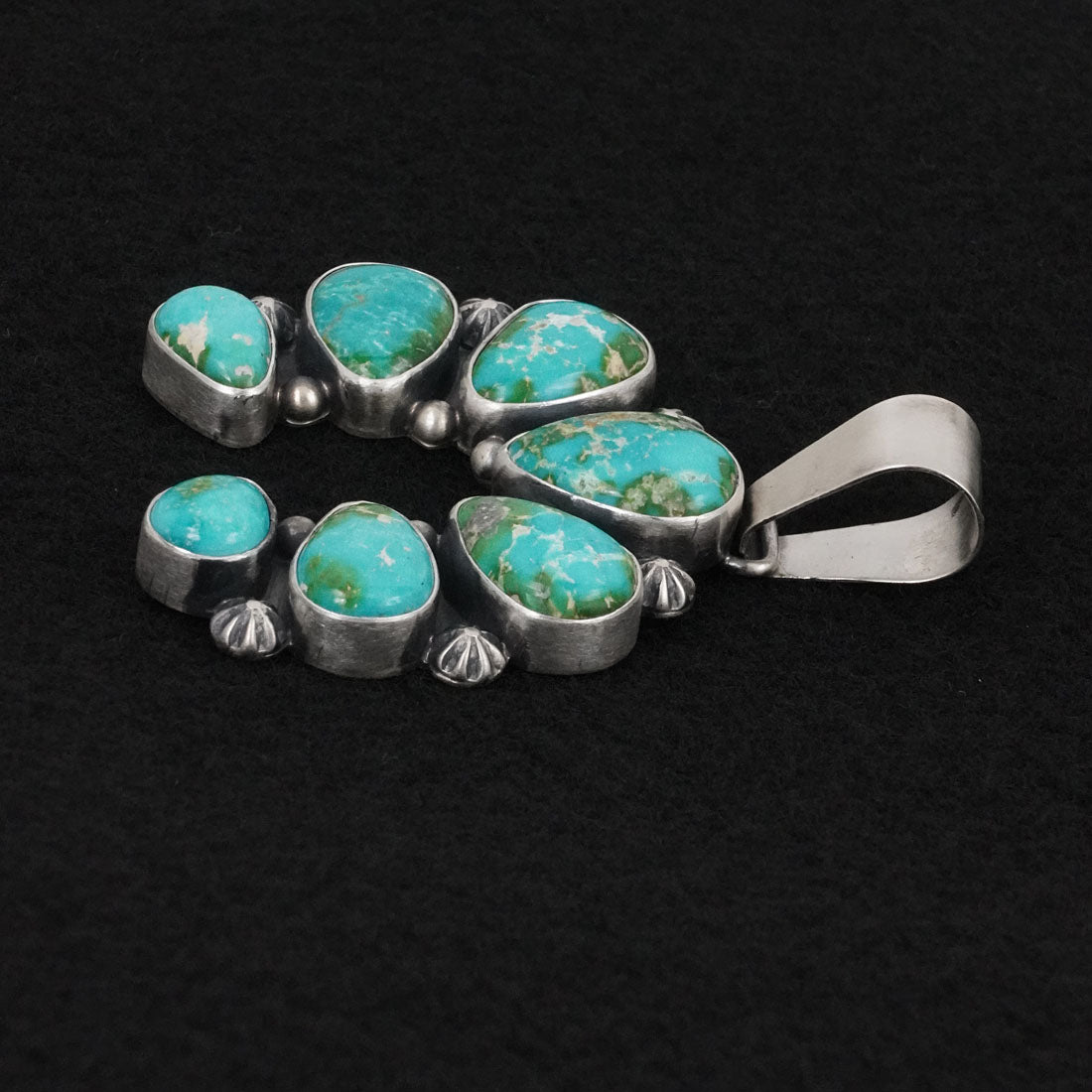 Paul Livingston Turquoise & Sterling Silver Pendant