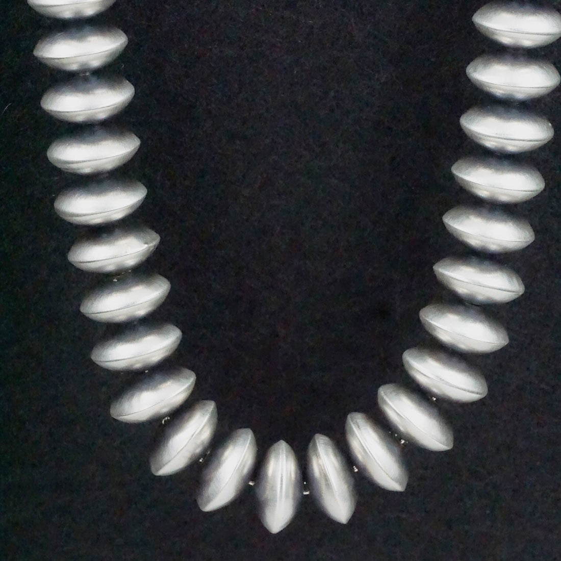 Bryannen Halwood Sterling Silver Navajo Pearl Necklace 24"