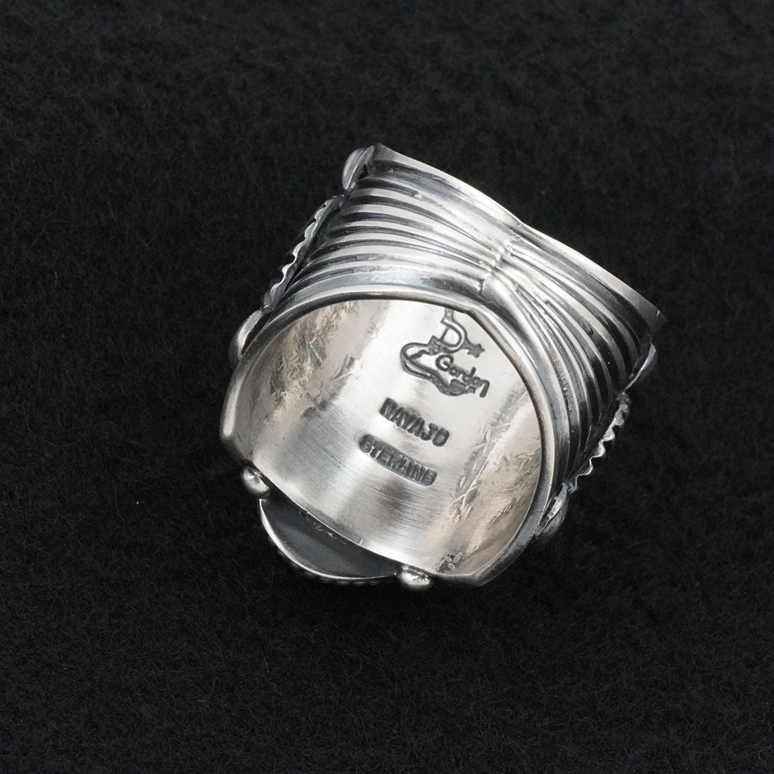 Delbert Gordon Turquoise & Sterling Silver Ring Size 13