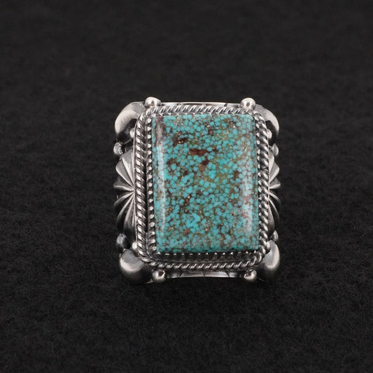 Delbert Gordon Turquoise & Sterling Silver Ring Size 11.5