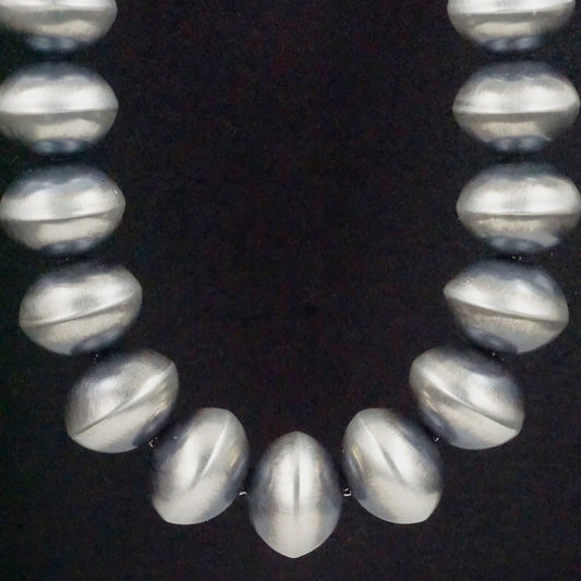 Bryannen Halwood Sterling Silver Navajo Pearl Necklace 26"