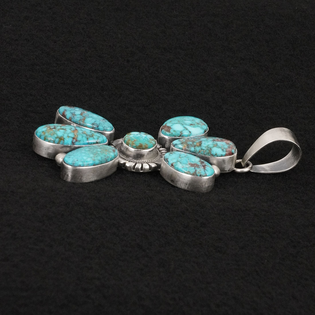 Mark Yazzie Turquoise & Sterling Silver Pendant