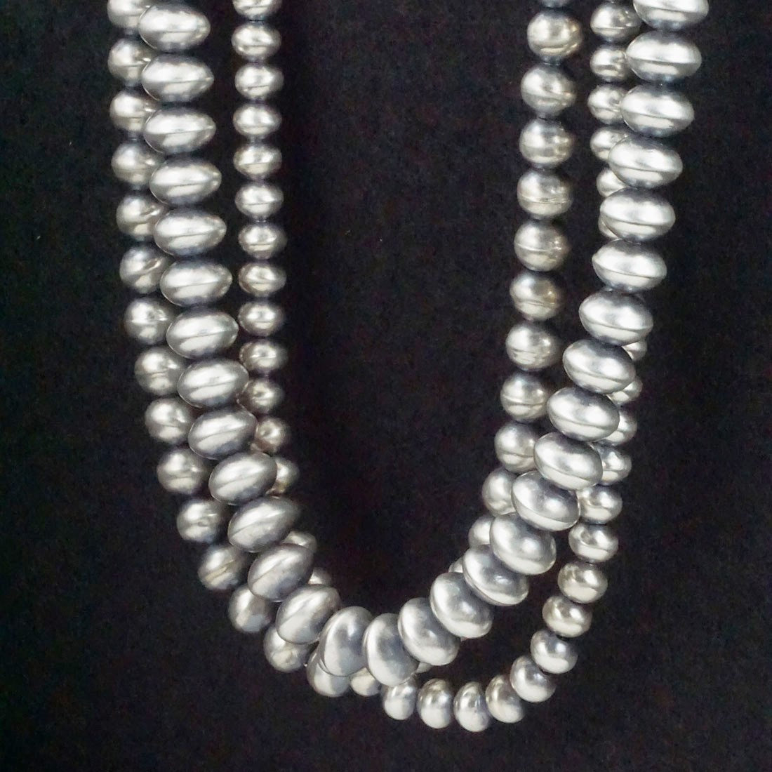 Dorinda Mariano Sterling Silver Navajo Pearl Necklace 20"