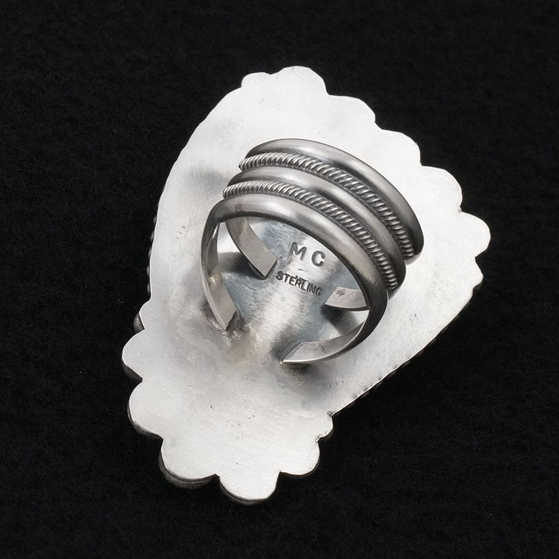 Michael Calladitto Turquoise & Sterling Silver Ring Size 8